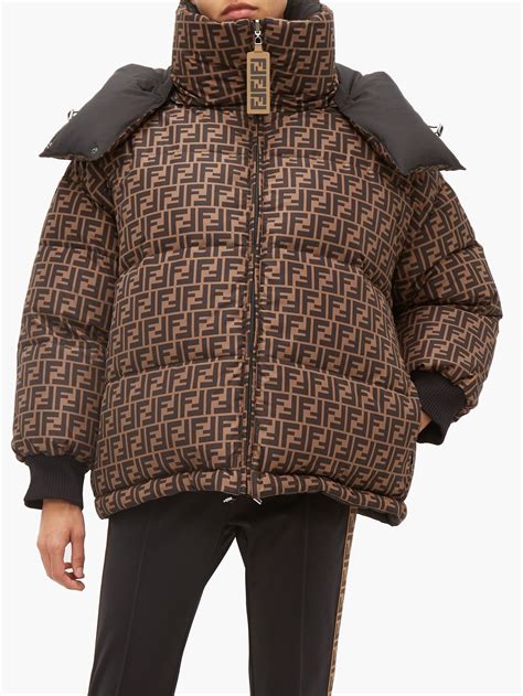 fendi reversible puffer jacket|Fendi raglan puffer jacket.